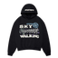 BROKEN PLANET MARKET 'SKY WALKING' HOODIE (MIDNIGHT BLACK)