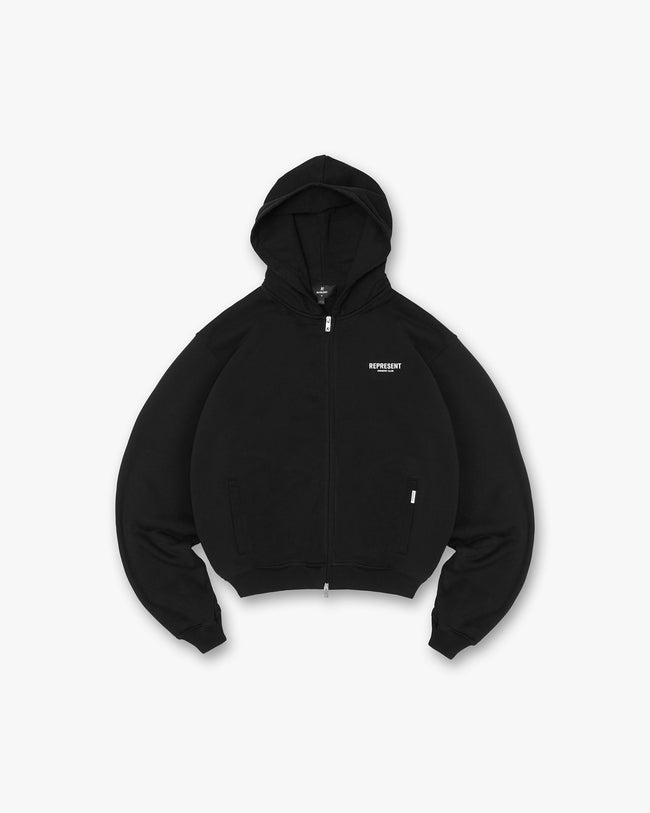 Represent Owners Club Zip Hoodie - Black Main Image