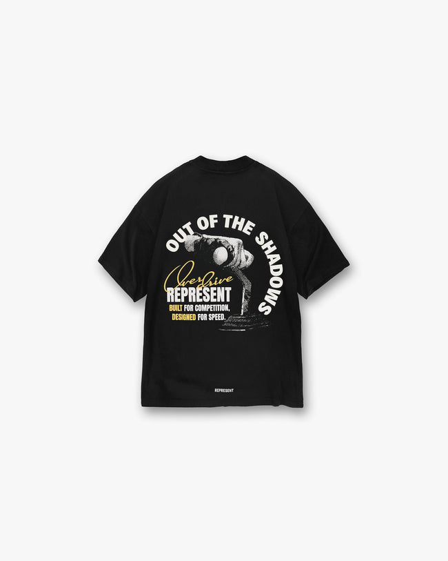 Out Of The Shadows T-Shirt - Stained Black Main Image