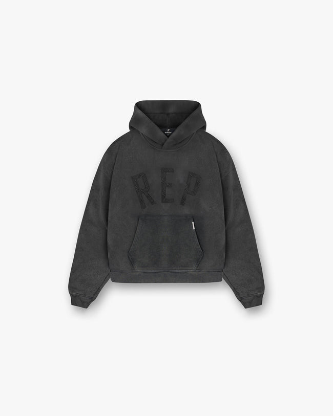 Rep Applique Hoodie - Vintage Black Hover Image