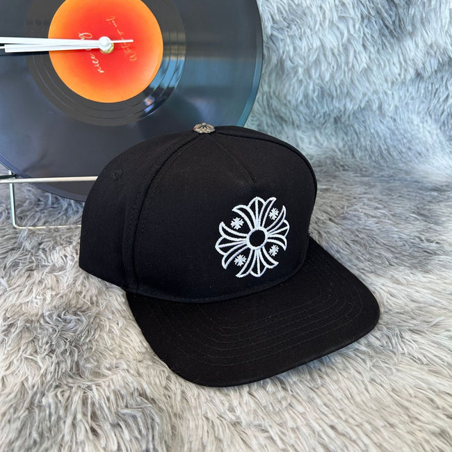 Chrome Hearts CH Black Baseball Cap Hat Hover Image