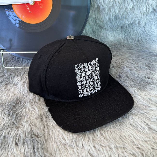 Chrome Hearts CH Black Baseball Cap Hat Main Image