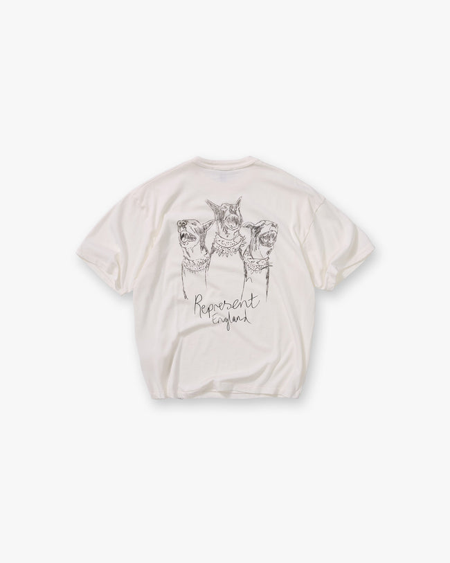 Hand Drawn Thoroughbred T-Shirt - Flat White Main Image
