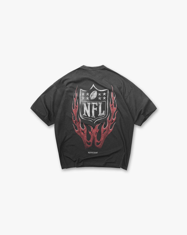 NFL Shield x Represent T-Shirt - Stained Black Main Image