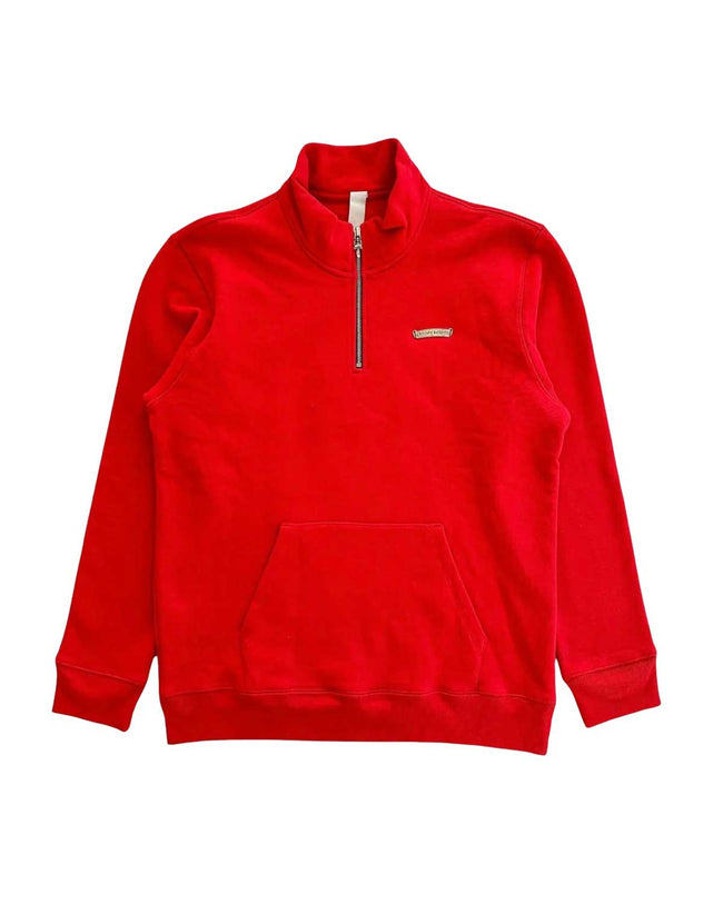 Chrome Hearts Triple Patch Quarter Zip Red Hover Image