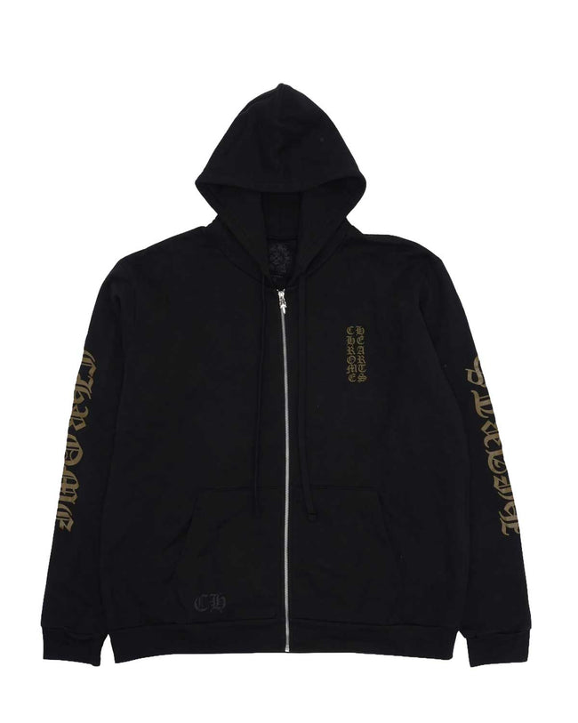 Chrome Hearts Vertical Logo Zip Up Black/Olive Hover Image