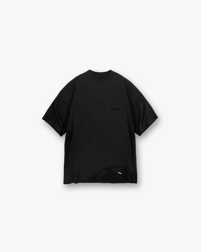 Represent Owners Club Flocked T-Shirt - Black Main Image
