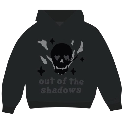 BROKEN PLANET MARKET 'OUT OF THE SHADOWS' GRAPHIC HOODIE (SOOT BLACK) Hover Image