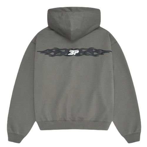 BROKEN PLANET MARKET 'TOTAL CHAOS' HOODIE (GUNMETAL GREY) Main Image