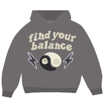BROKEN PLANET MARKET 'FIND YOUR BALANCE' HOODIE (ASH GREY) Hover Image
