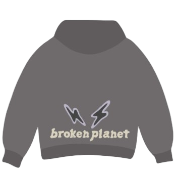 BROKEN PLANET MARKET 'FIND YOUR BALANCE' HOODIE (ASH GREY) Main Image