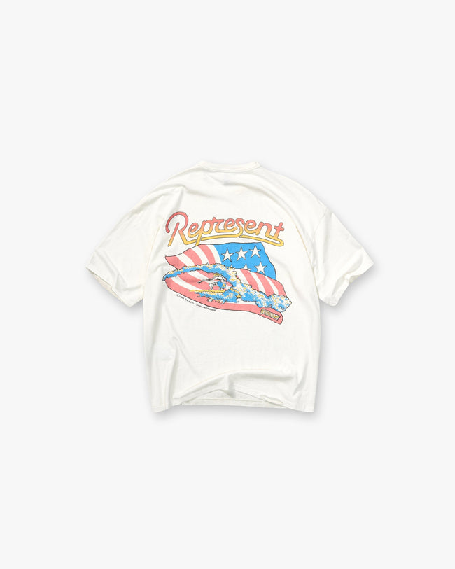 Represent x Beach Boys Americas Band T-Shirt - Flat White Main Image