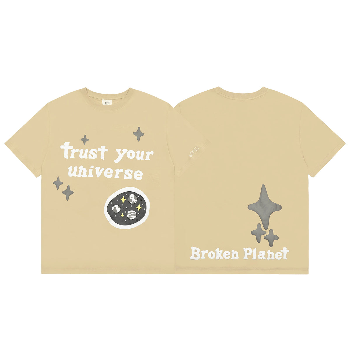 Broken Planet Trust Your Universe Foam Print T‑Shirt