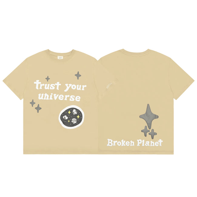 Broken Planet Trust Your Universe Foam Print T‑Shirt Hover Image