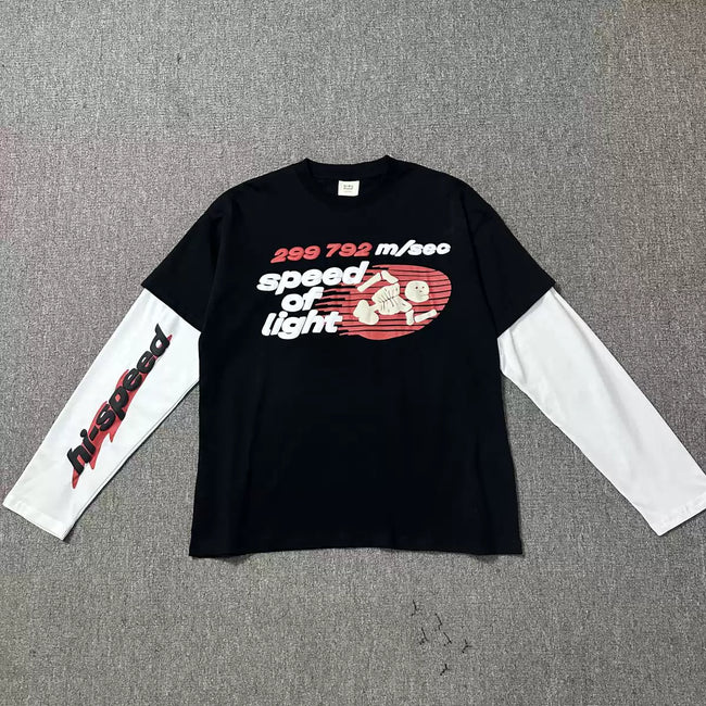 Broken Planet Speed Of Light Fake Layer Long Sleeve Tee Hover Image