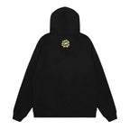 Broken Planet Moon Phases Foam Print Pullover Hoodie