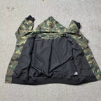 Broken Planet Cracked Saturn Camo Cropped Zip‑Up Hoodie