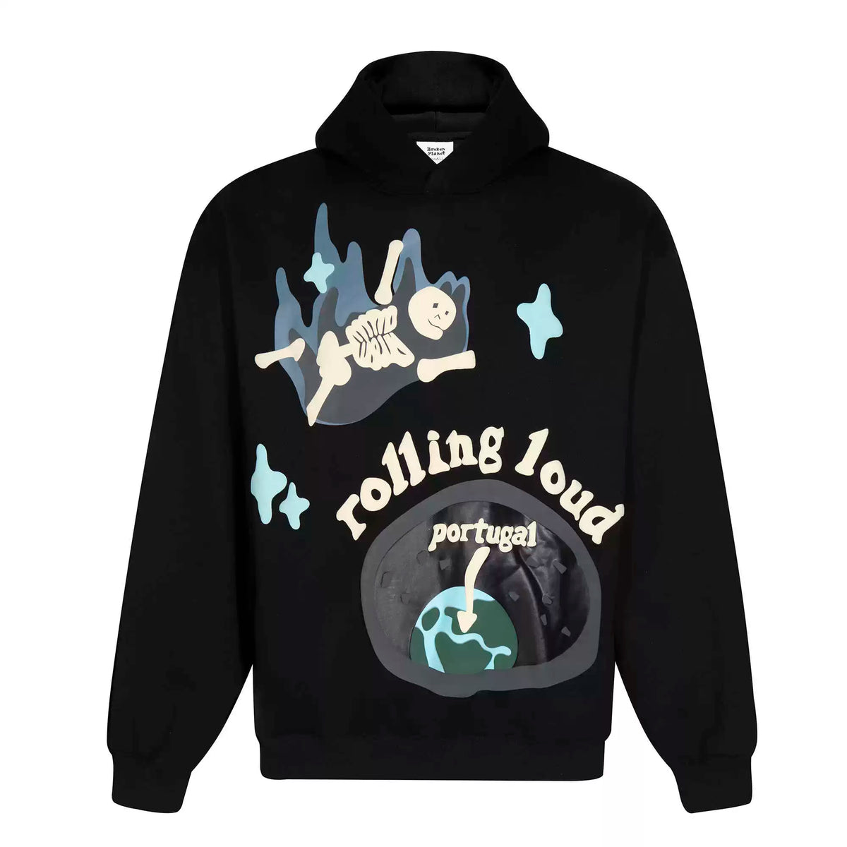 Broken Planet Rolling Loud Portugal Foam Print Pullover Hoodie