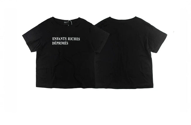 Enfants Riches Déprimés Distressed Logo Black Tee Hover Image