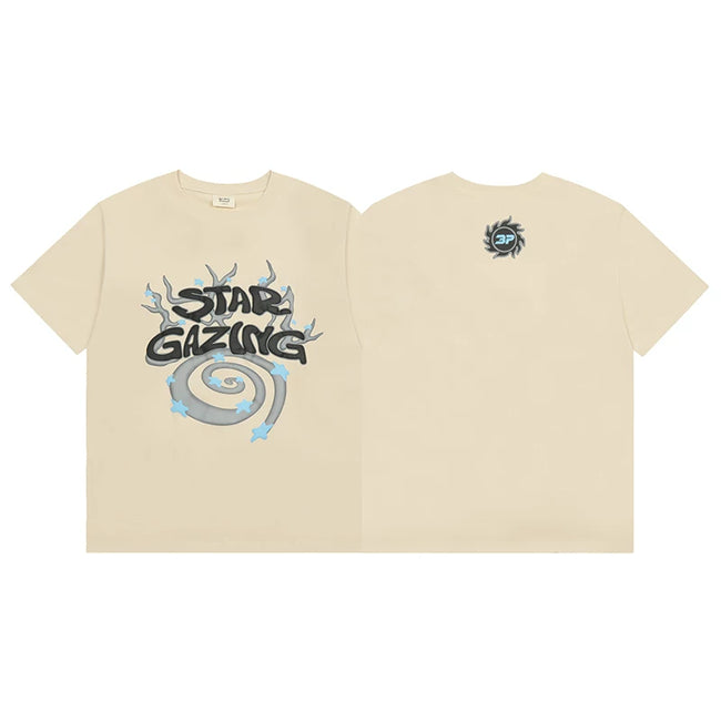 Broken Planet Star Gazing Foam Print T‑Shirt Hover Image