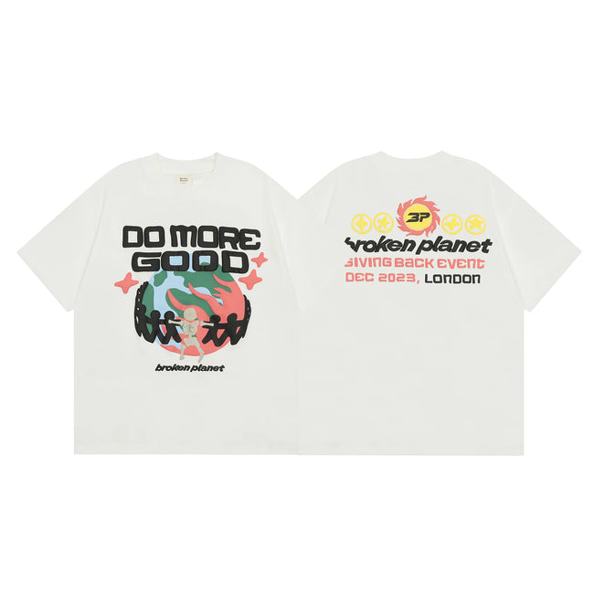 Broken Planet Do More Good Foam Print T‑Shirt Hover Image