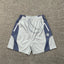 Broken Planet Light Grey Blue Color Block Nylon Shorts