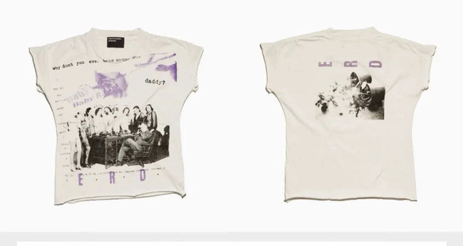 Enfants Riches Déprimés Purple Graphic Off-White Baby Tee Hover Image