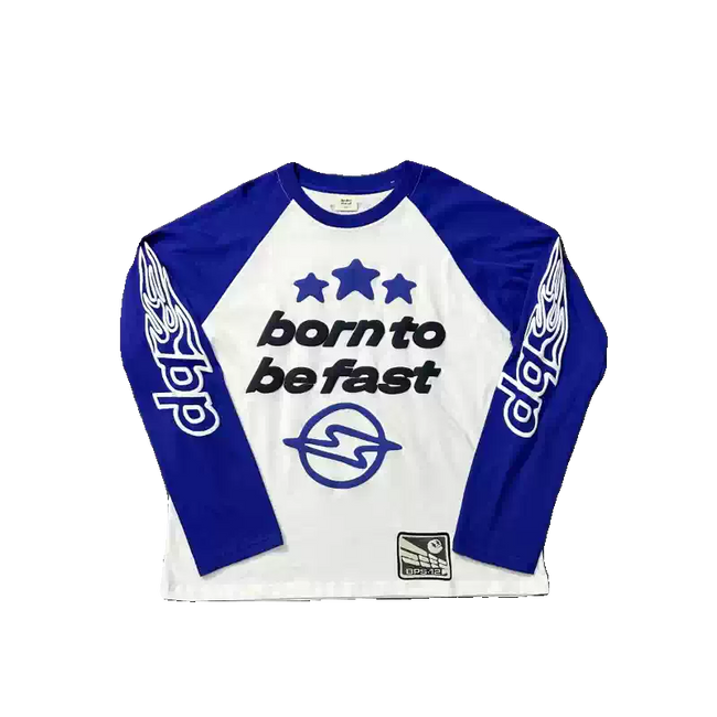 Broken Planet Born To Be Fast Raglan Long Sleeve Tee Hover Image