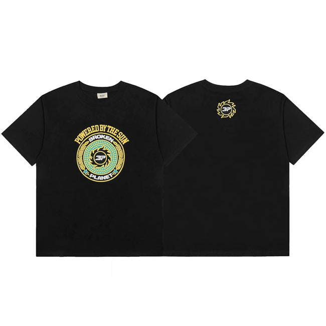 Broken Planet Powered By The Sun Foam Print T‑Shirt Hover Image