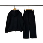 Broken Planet Black Zip‑Up Hoodie Sweatpants Set