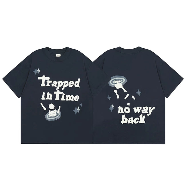 Broken Planet Trapped In Time Foam Print T‑Shirt Hover Image