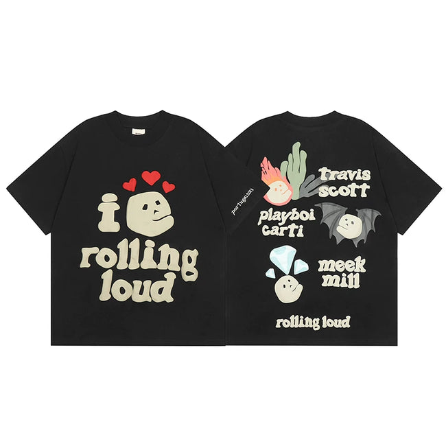 Broken Planet x Rolling Loud Foam Print T‑Shirt Hover Image