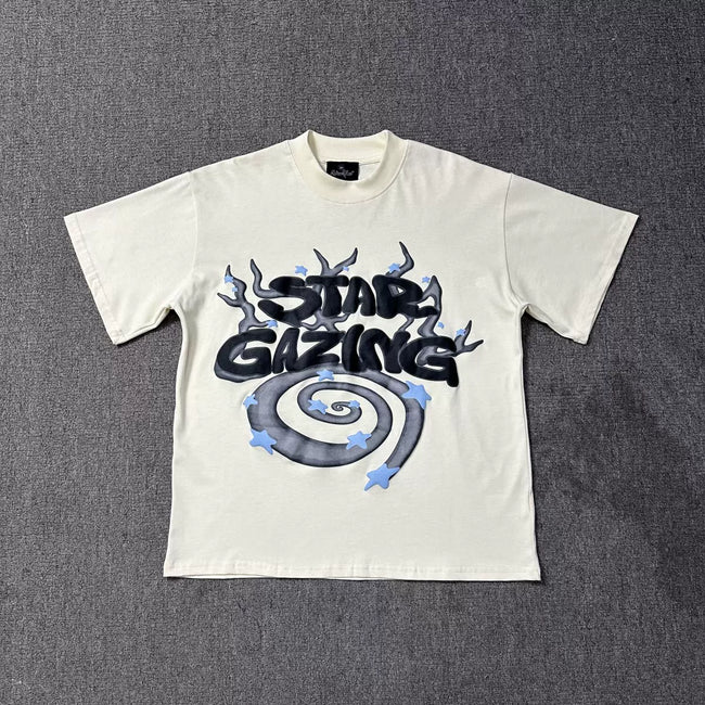 Broken Planet Star Gazing Foam Print T‑Shirt Hover Image