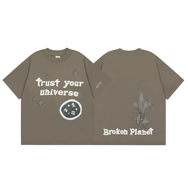 Broken Planet Trust Your Universe Foam Print T‑Shirt Hover Image