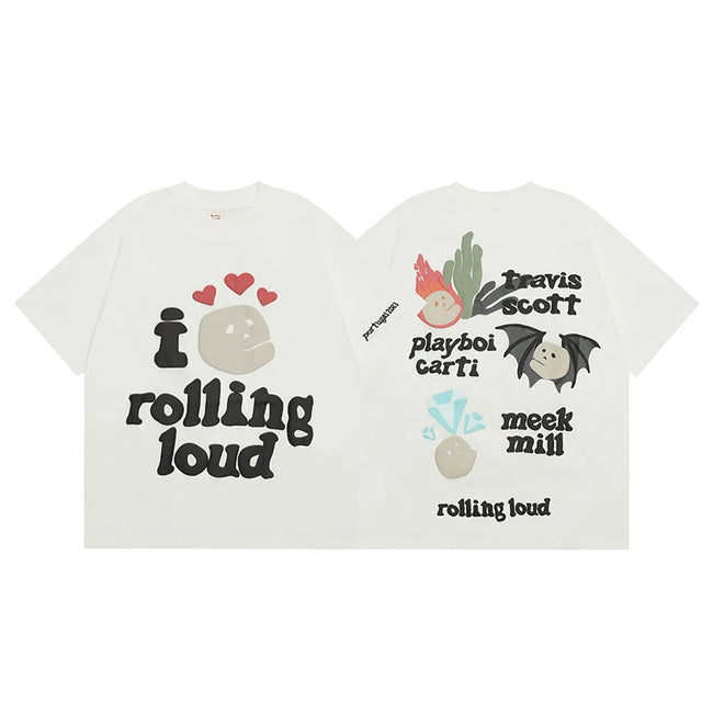 Broken Planet x Rolling Loud Foam Print T‑Shirt Hover Image