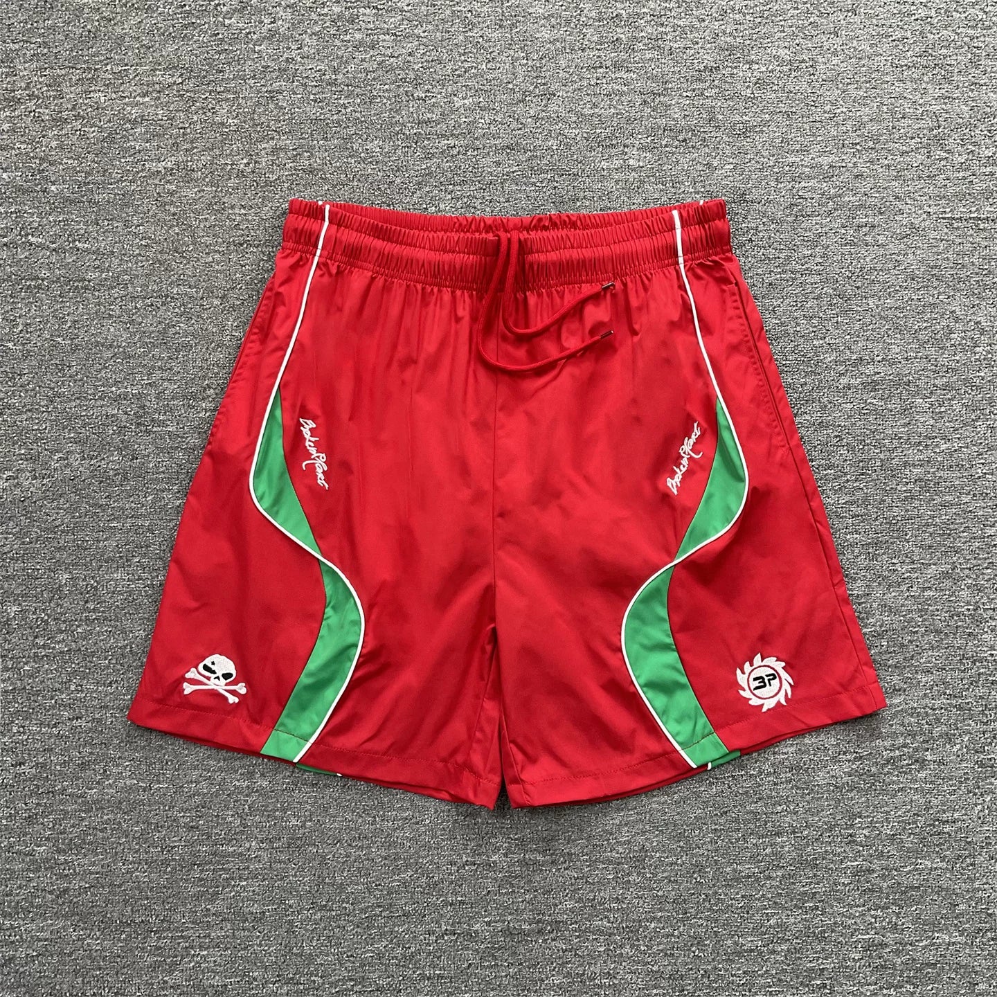 Broken Planet Skull Logo Nylon Shorts