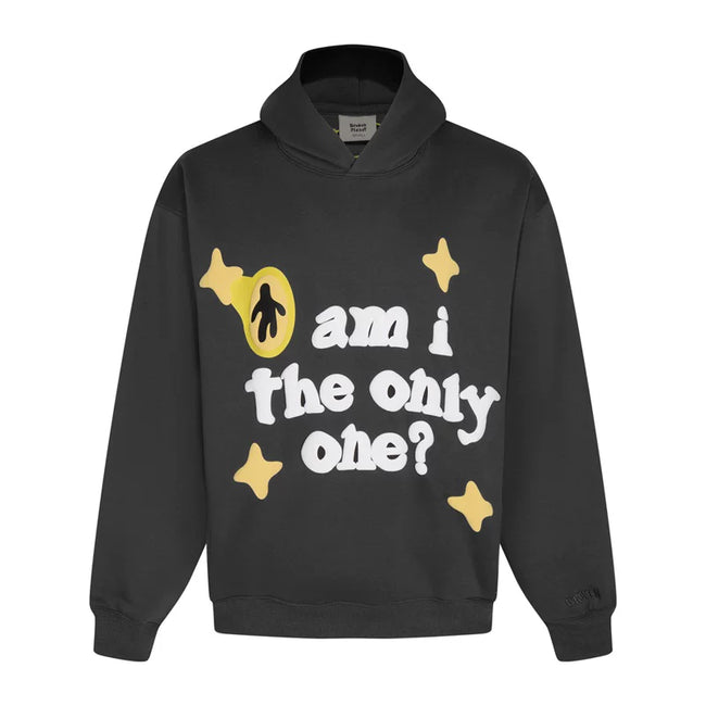 Broken Planet Am I The Only One Foam Print Pullover Hoodie Hover Image