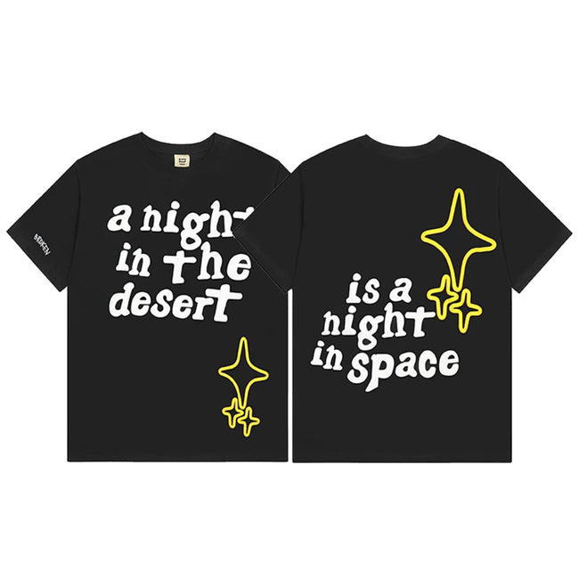 Broken Planet A Night In The Desert Foam Print T‑Shirt Hover Image