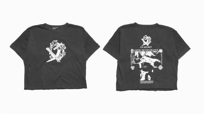 Enfants Riches Déprimés Dark Grey Crest Graphic Cropped Tee Hover Image