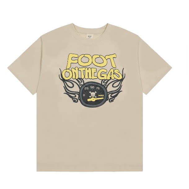 Broken Planet Foot On The Gas Foam Print T‑Shirt Hover Image
