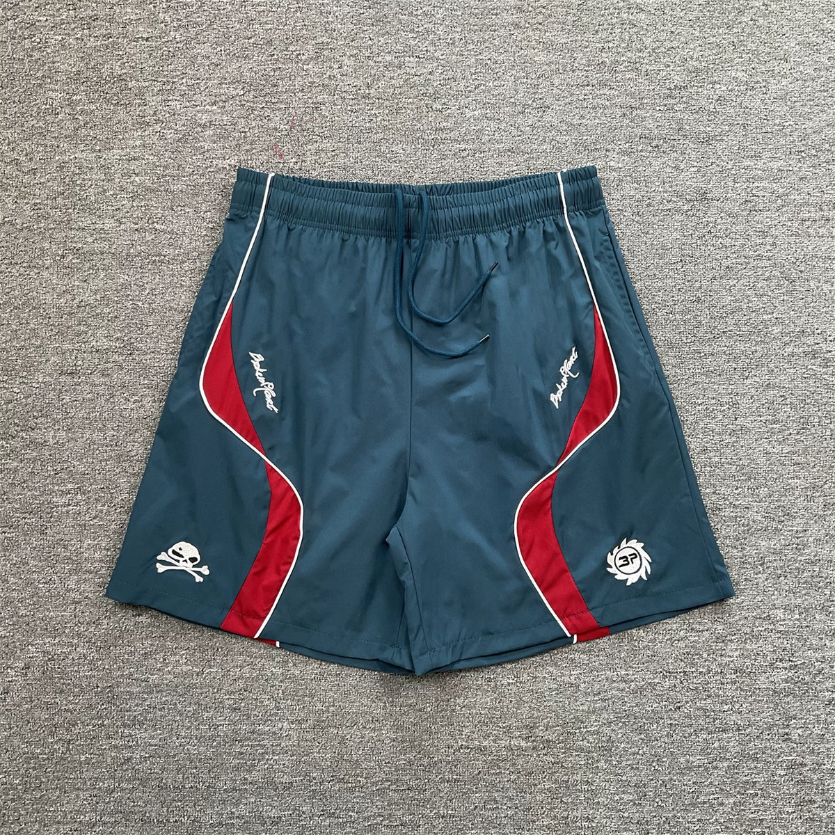 Broken Planet Skull Logo Nylon Shorts