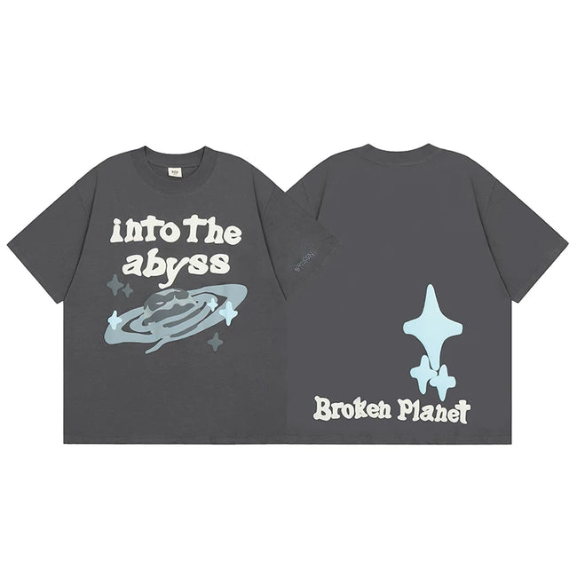 Broken Planet Into The Abyss Foam Print T‑Shirt Hover Image