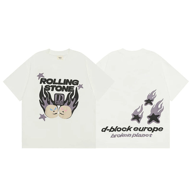 Broken Planet x D‑Block Europe Rolling Stone Foam Print T‑Shirt Hover Image