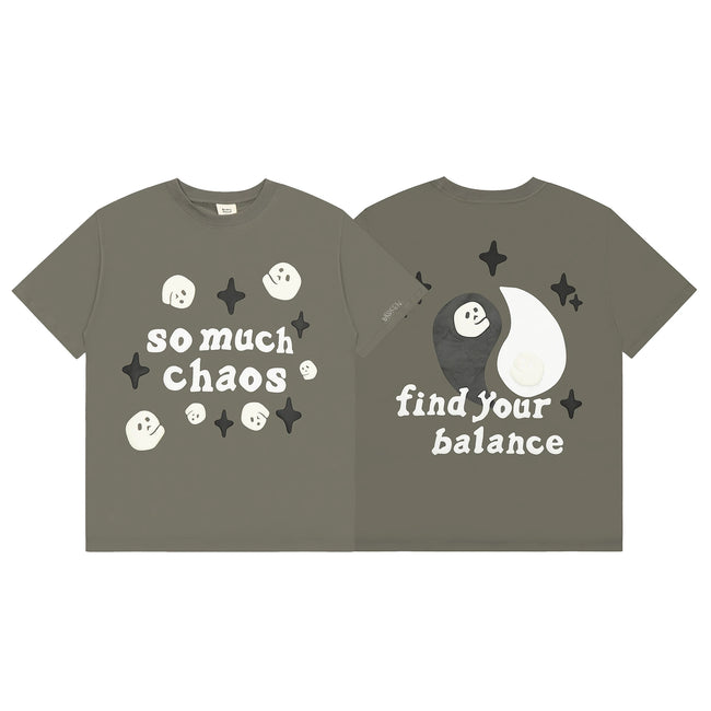 Broken Planet So Much Chaos Find Your Balance Foam Print T‑Shirt Hover Image