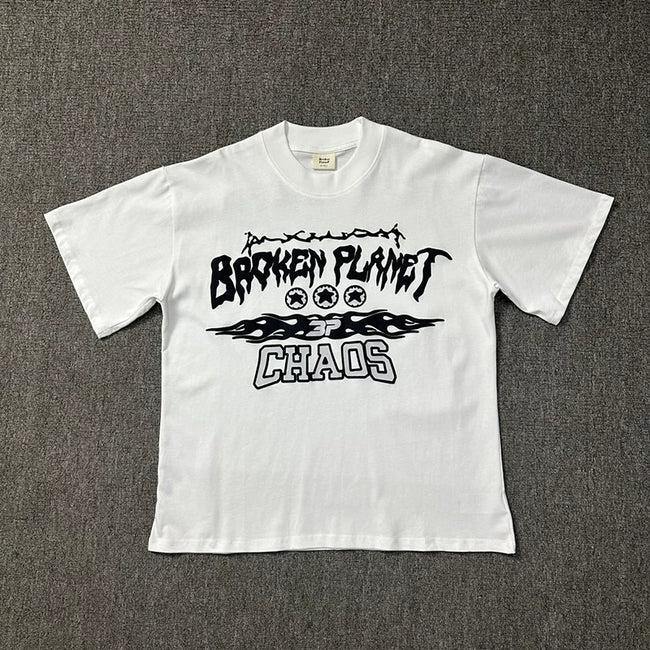 Broken Planet Chaos Foam Print T‑Shirt Hover Image