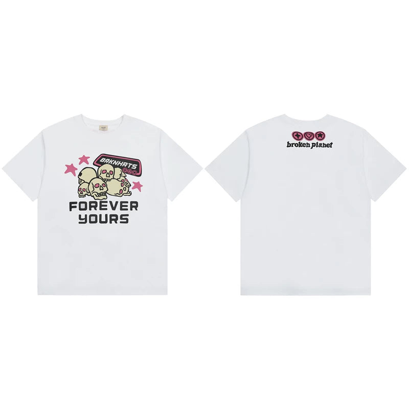Broken Planet Forever Yours Foam Print T‑Shirt