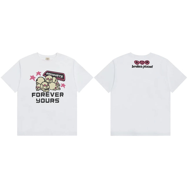 Broken Planet Forever Yours Foam Print T‑Shirt Hover Image