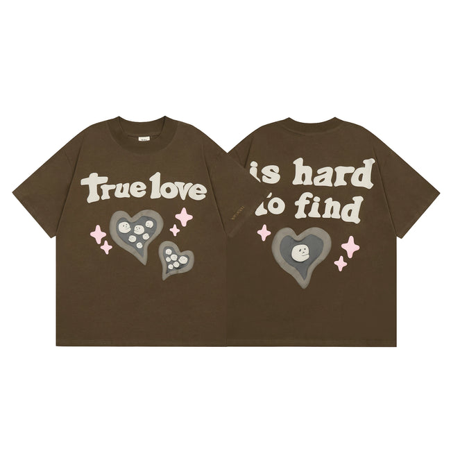 Broken Planet True Love Is Hard To Find Foam Print T‑Shirt Hover Image