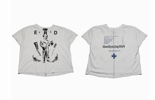 Enfants Riches Déprimés Dual Graphic Print White Tee Hover Image