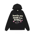 Broken Planet Hearts Are Made To Be Broken Foam Print Pullover Hoodie